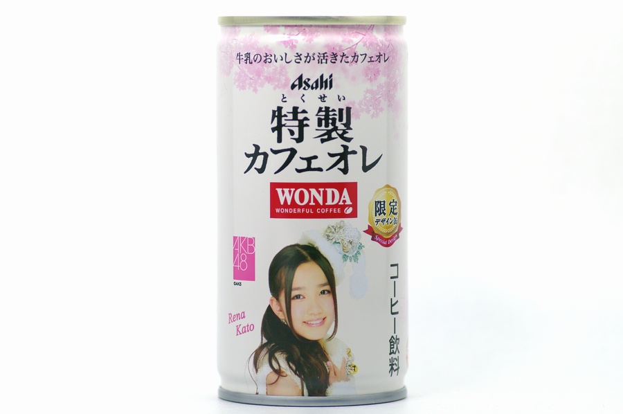 WONDA 特製カフェオレ AKB48デザイン缶 加藤玲奈1