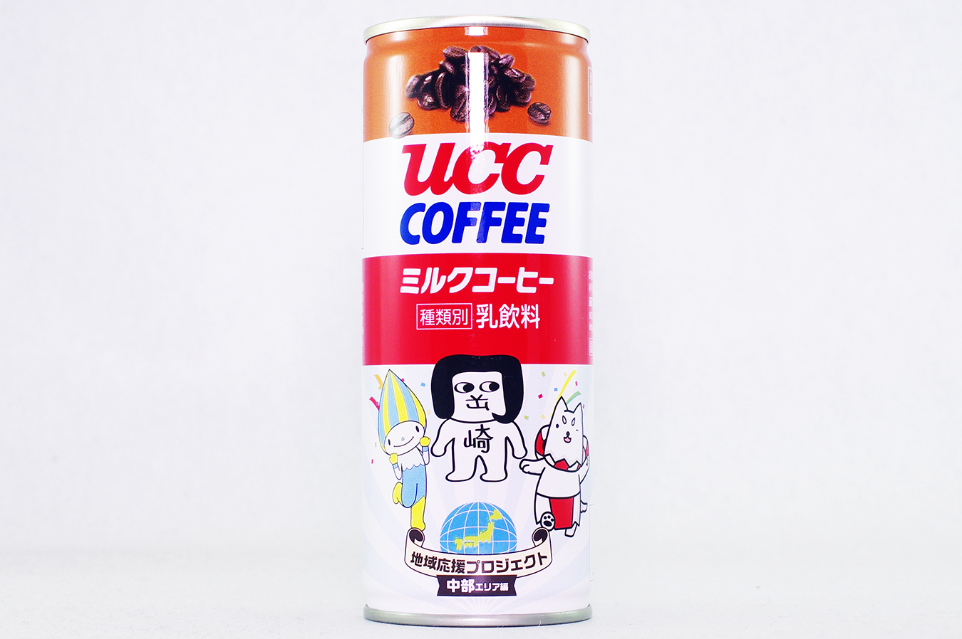 UCC ミルクコーヒー ご当地キャラ缶 中部エリア編 2018年9月